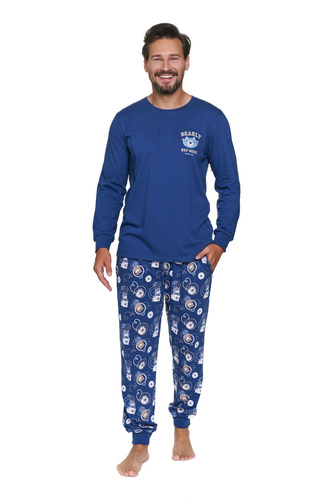 Pijama para hombre Doctor Nap 7511 Nap Mode 100% algodón manga larga Homewear