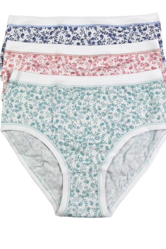 3363 MIDI-5H100 Cotonella MIDI Braga de 3 piezas -algodón, mediana, cómoda para llevar a diario