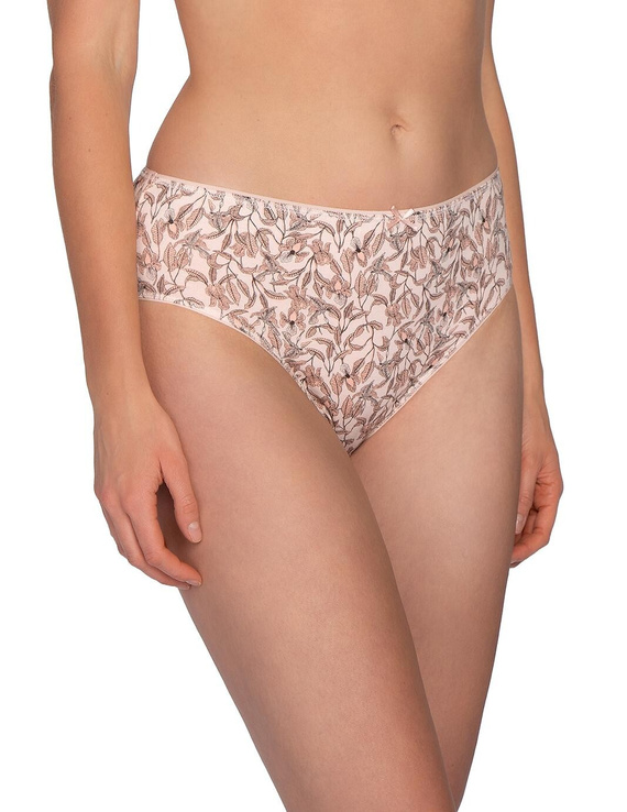 Lama L-120 BI-100 braguitas algodón mujer bikini beige-marrón pack 3