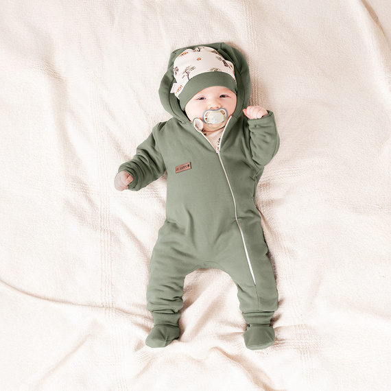 218054 Gorro de bebé Oso Yogui Nicol - algodón, estampado bosque