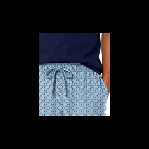 Sesto Senso 2026/02 Pijama corta para hombre azul 100% algodón