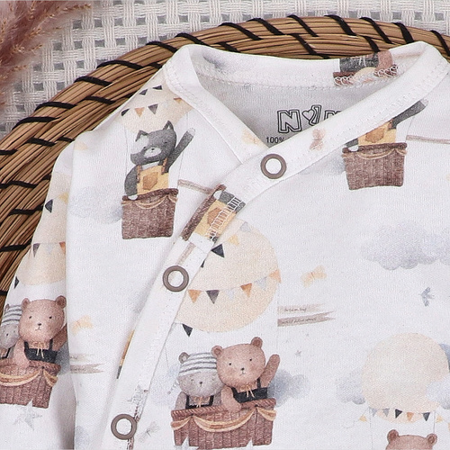 Body Nini Balloon Friends 100% algodón orgánico, fabricado en Polonia