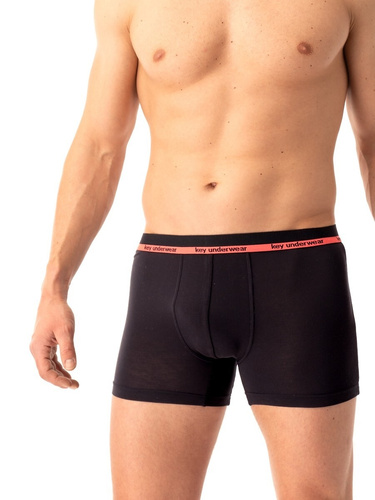 Calzoncillos bóxer para hombre Key MXH 287 negro- bambú, suaves y transpirables