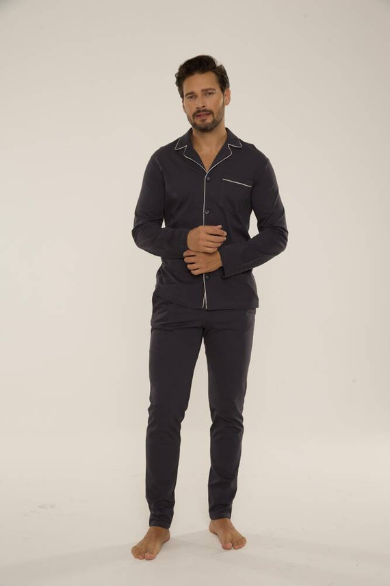 729 Norberto Pijama de hombre De Lafense - grafito