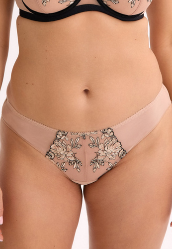 GFP 035 Oksana Braga tanga para mujer Gaia beige
