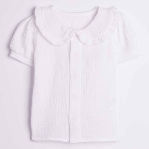 Camisa para niña Nicol 224300 muselina 100% algodón manga corta