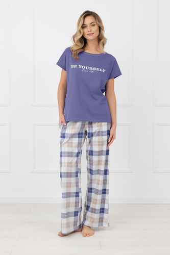 Pijama mujer Rima Italian Fashion 100% algodón pantalón largo