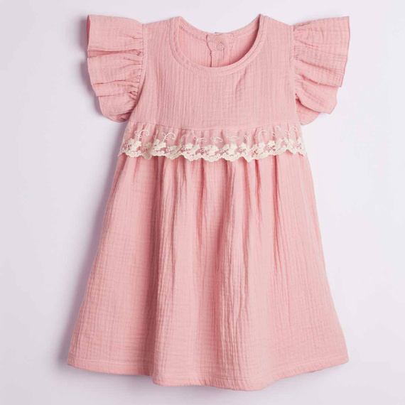 Nicol 224256 Vestido de Muselina para Niña 100% Algodón para Verano