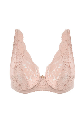 Mediolano Jasmin 19152 bralette sujetador encaje rosa V cómodo