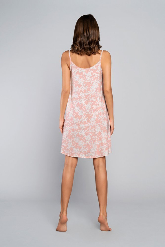 Camisón Breeze, tirante estrecho Moda Italiana - salmón