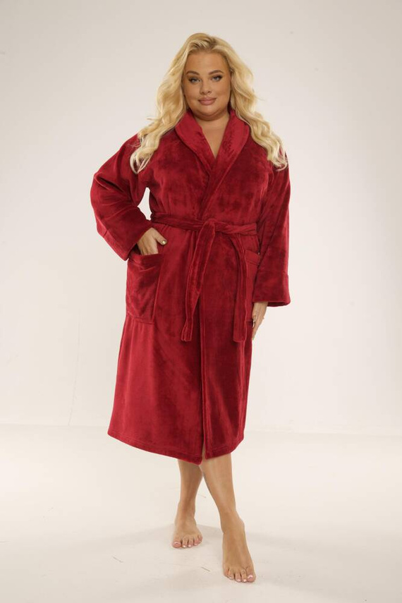 628 Albornoz largo de mujer Abigail Forex - granate