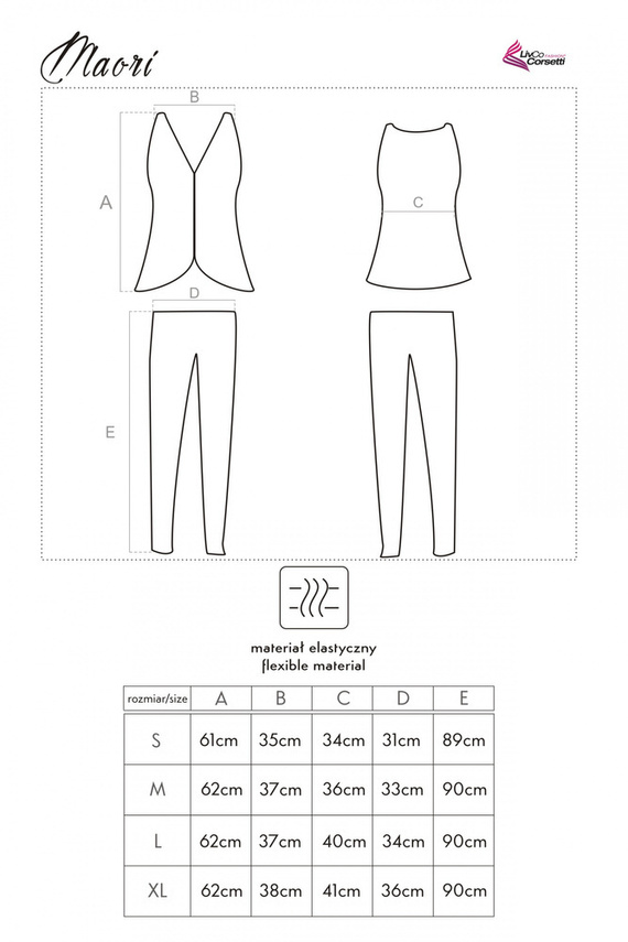 Maori LC 90099 Pijama de mujer LivCo Corsetti Moda