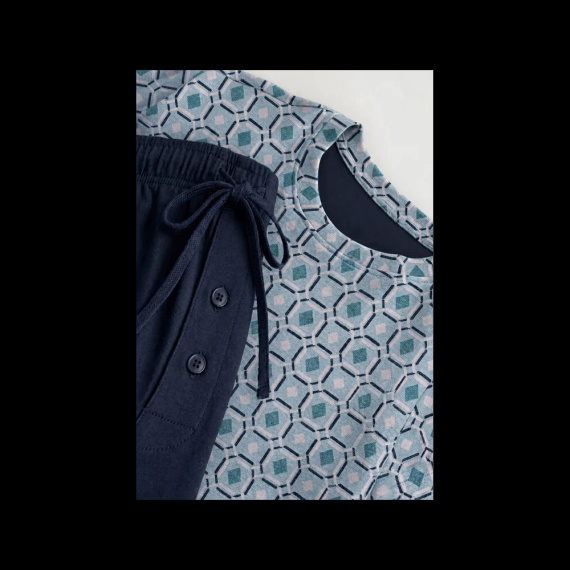 Sesto Senso 2723/11 Granat Pijama corta de hombre de algodón 100% algodón