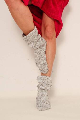 553/554 Calcetines de dormir Wellsoft Smooth De Lafense - guiones grises