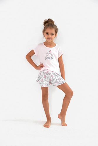 Sensis Lamb Kids Pijama de niña - rosa
