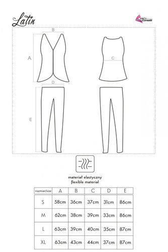 Latin LC 90098 Pijama de mujer LivCo Corsetti Moda