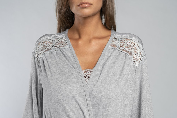 Samaria Bata Moda Italiana manga 3/4 - gris