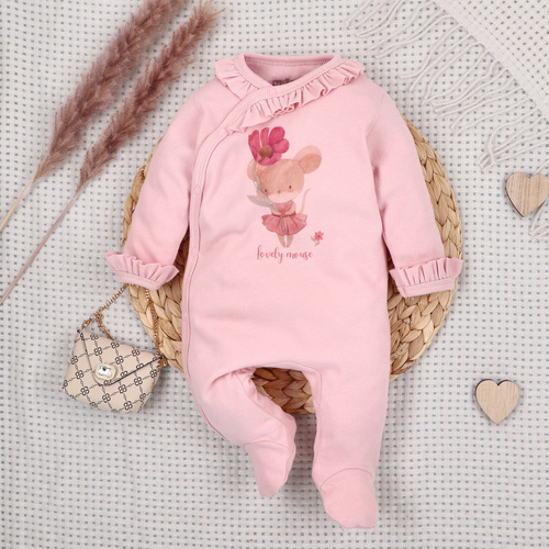 Pelele Nini 100% Little Mouse algodón orgánico para recién nacido