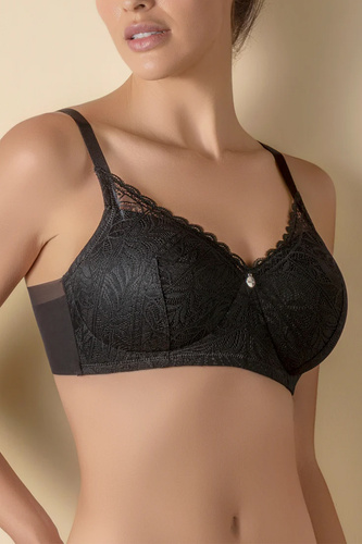 Selene Mireia Sujetador Acolchado Sin Aros Confort y Encaje negro