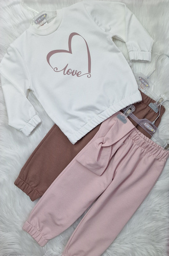 Love Heart Sudadera niño Bambarillo crudo - sudadera de punto, algodón con elastano