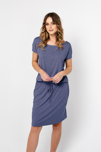 Vestido Paramo Señoras Moda Italiana - azul