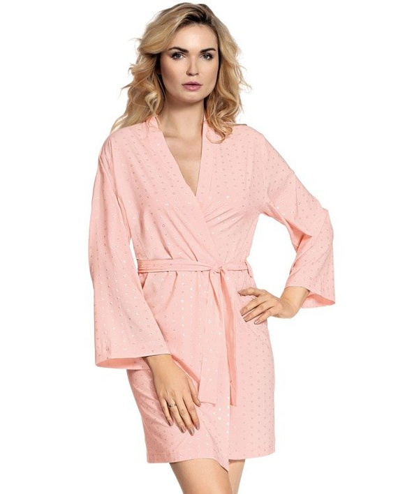 411 Albornoz corto de mujer Jeanne Forex - Salmón