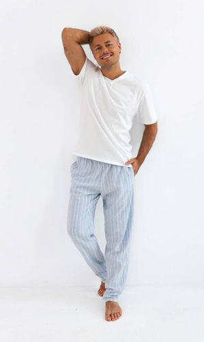 Pijama de hombre David Sensis - perla