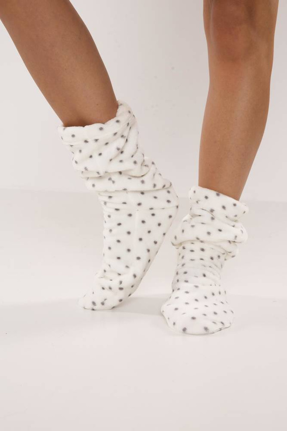 553/554 Calcetines de dormir Wellsoft Smooth De Lafense - crudo lunares pequeños