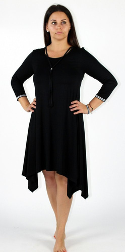 439 Vestido de noche Nice De Lafense - elegancia femenina y comodidad para dormir - negro