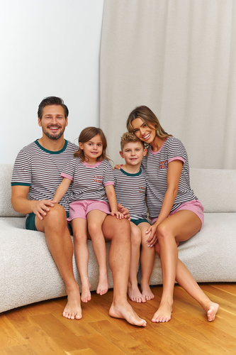 Pijama mujer 7403 algodón rayas transpirable cómoda