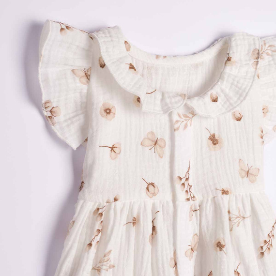 Nicol 224240 Vestido de Muselina para Niña 100% Algodón para Verano