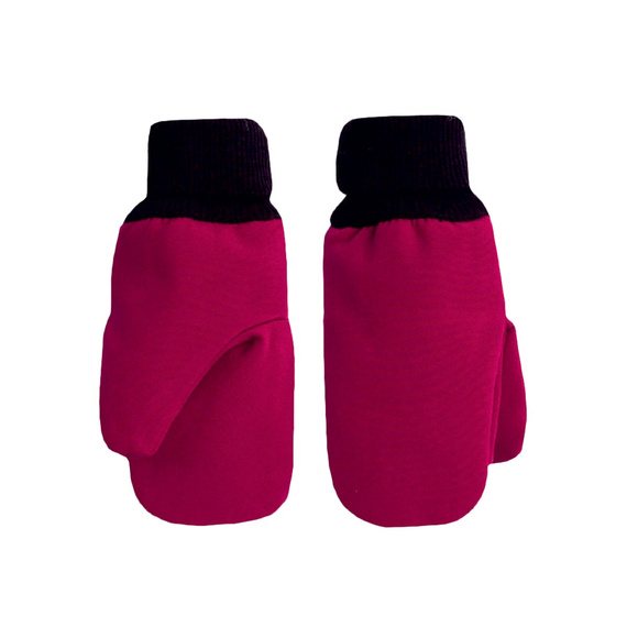 229071 Guantes infantiles Nicol Softshell impermeables con forro polar - burdeos