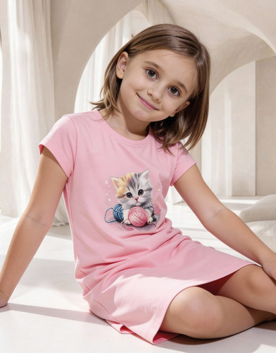 Cornette camisón niña 493/116 494/116 Hug Me 100% algodón manga corta