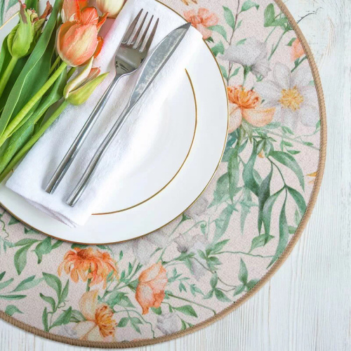Mantel individual Eurofirany elegante base para platos glamour Jane green