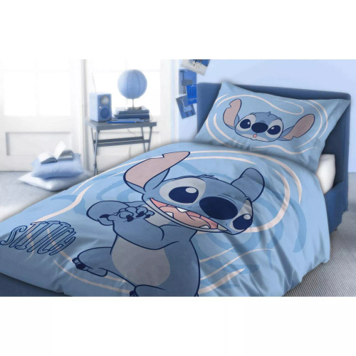 Ropa de cama infantil Faro Lilo i Stitch 100x135 algodón + funda 40x60