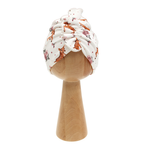 216055 Lala Cap Nicol - turbante de algodón estampado, forro de algodón con elastano