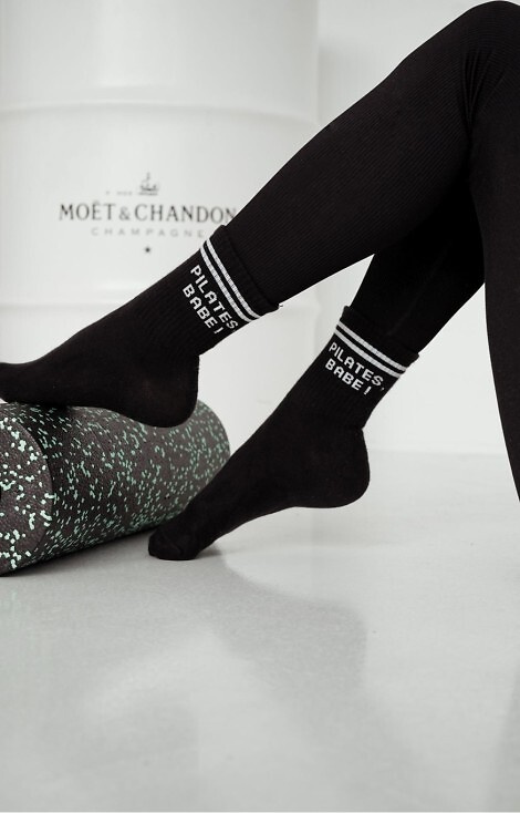 0200-189 Pilates Babe! Calcetines de mujer Milena negro - algodón
