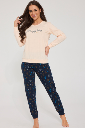 Cornette Enjoy 2 671/486 pijama mujer 100% algodón pantalón largo