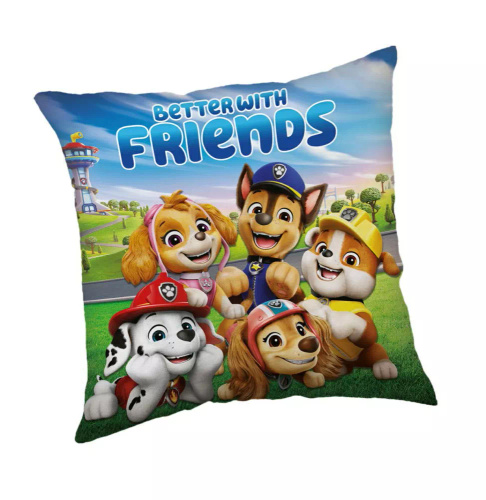 Psi Patrol Almohada infantil Jerry Tejidos | Poliéster con textura de algodón, relleno ligero