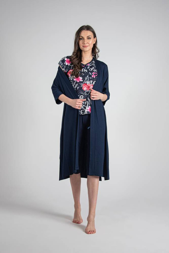 676 Soled Pijama de señora Forex - azul marino