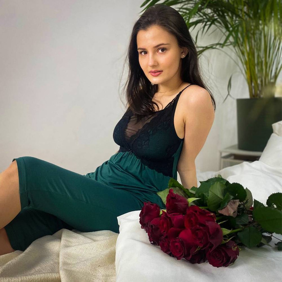 485 Camisón sin tirantes Artemise Forex - verde