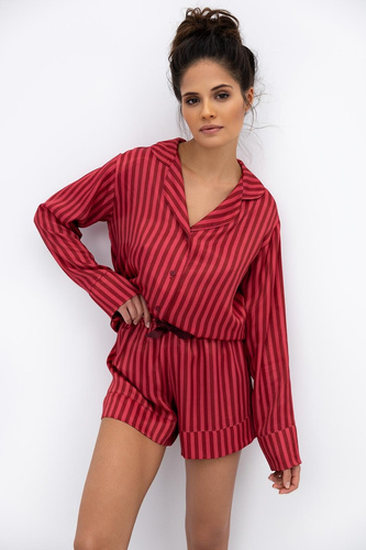 Vivienne Sensis pijama de mujer - viscosa, cremallera, rayas