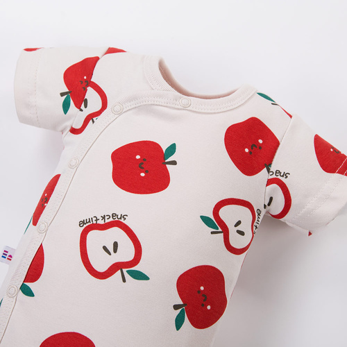 Body bebé Eevi Snack Time manga corta algodón elástico cómodo