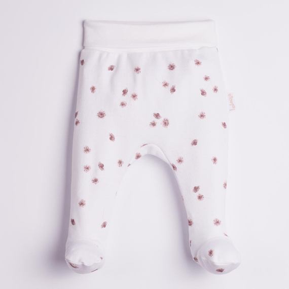 Nicol Hania 226009 Pantalones cortos para bebé 100% algodón Flores Crema