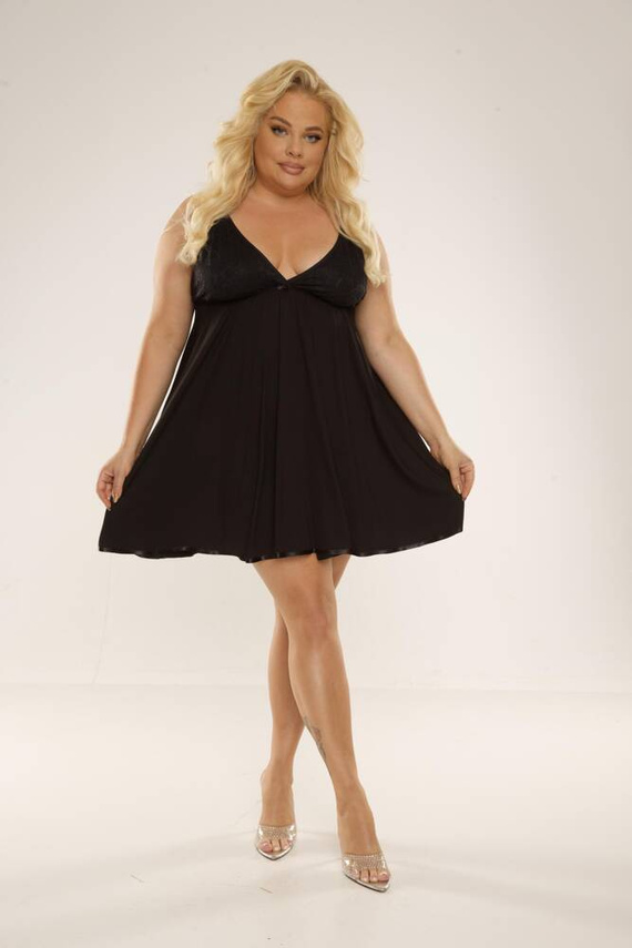 713 Camisón Cloche Forex - negro