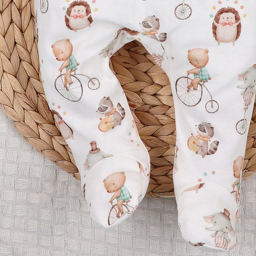 ABN-5590 Pantuflas para bebé Circus Nini - 100% algodón orgánico, suaves y antialérgicas