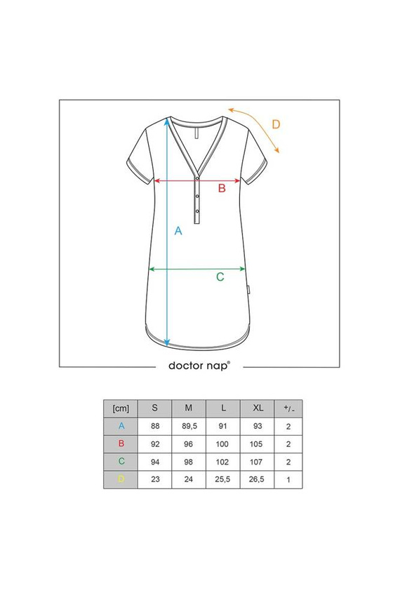 Doctor Nap 4542 Camisón Mujer 100% Algodón Canalé