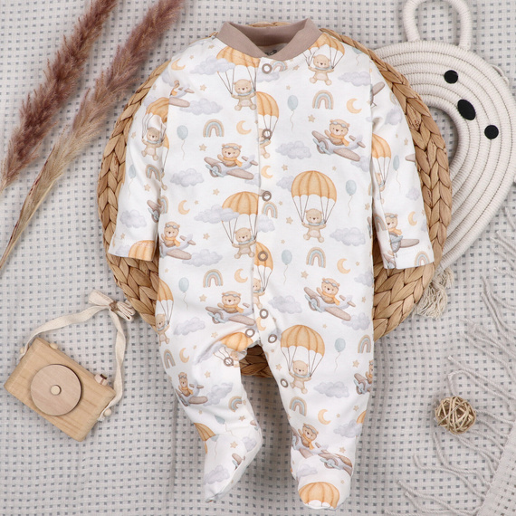 ABN-5506 Pijama enterizo para bebé Nini Sky Journey 100% algodón orgánico para bebés