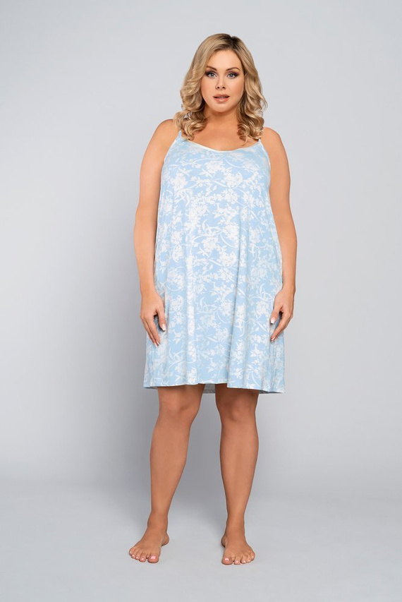 Camisón Breeze, tirante estrecho Moda Italiana - salmón