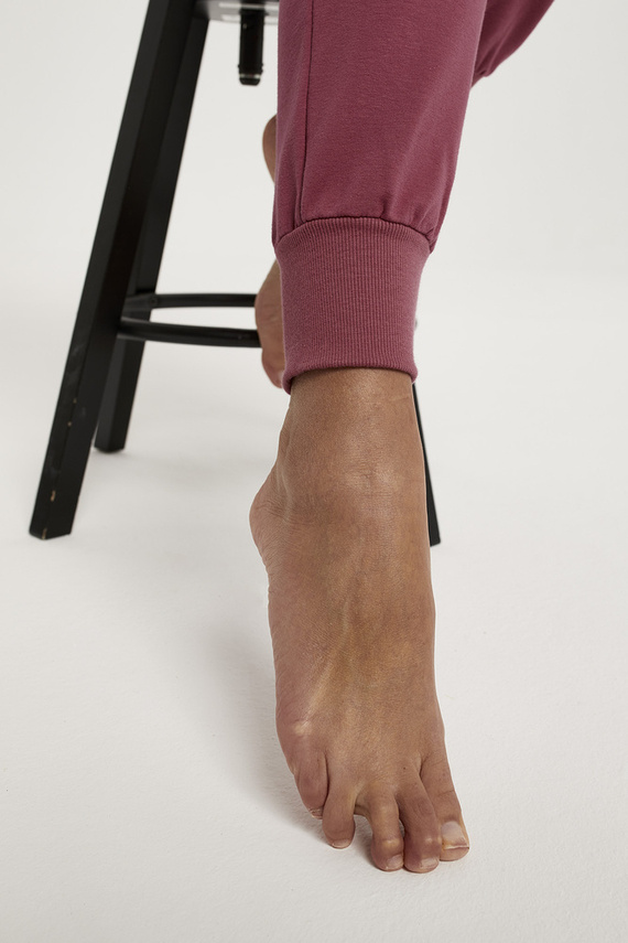 Conjunto largo de mujer Panamá. manga, longitud. pantalones Moda Italiana - frambuesa